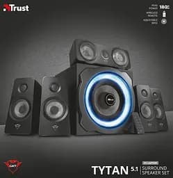 Домашний кинотеатр 5.1 Trust GXT 658 Tytan Surround Speaker System Black - мініатюра 7