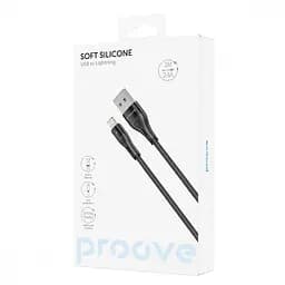 Кабель Proove Soft Silicone USB to Lightning 2.4A (1m) black - мініатюра 5
