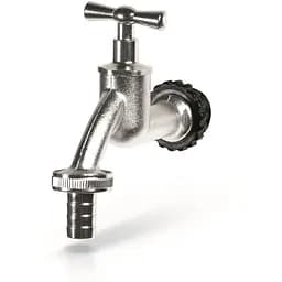 Кран для емкости для дождевой воды Prosperplast TAP металлический серебристый