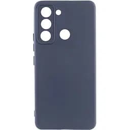 Чохол Lakshmi Silicone Cover Full Camera (AAA) для Tecno Spark 8C Темно-синій / Midnight blue
