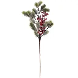 Гілочка декоративна Yes! Fun хвойна з червоними ягодами 61 см зелена (973937)