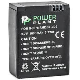 Аккумулятор PowerPlant для GoPro AHDBT-302 1000mAh