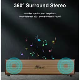 Портативна колонка ретро Kisonli G11A Bluetooth 1200mAh 10 Вт Wooden - мініатюра 4