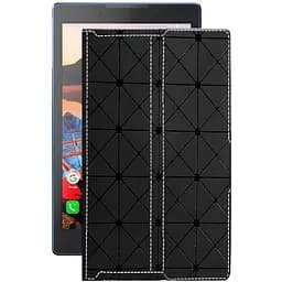 Чехол StatusCASE из экокожи для планшета Lenovo Tab 3 TB3-850f Черный ромб
