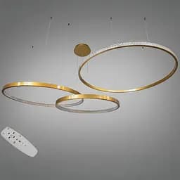 Люстра кільця LED D2490-1000+800+600G