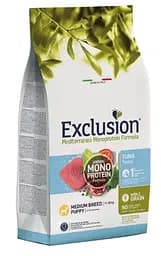 Сухий корм Exclusion Puppy Tuna Medium Breed із тунцем для цуценят собак середніх порід 3 кг