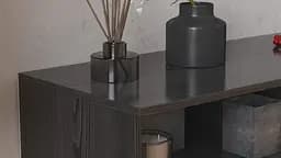 Тумба під телевізор Кентуккі Ferrum-decor 45x139x38 Чорний метал ДСП Сосна Кембра 16 мм (FRD-106728) - мініатюра 2