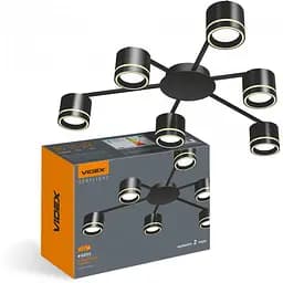 Світильник Videx під лампу 6xGX53 накладний чорний VL-SPF21B-BP