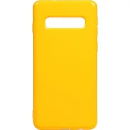 Чохол-накладка Toto Mirror TPU 2 mm Case Samsung Galaxy S10 Yellow
