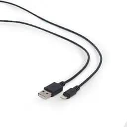Кабель USB AM-Lightning, 10 см, черный, Cablexpert (CC-USB2-AMLM-0.1M)