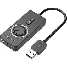 Звуковая карта Vention USB Audio USB - 3х3,5 мм jack 0.15m Volume Control (CDRBB)