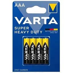 Элемент питания Varta Superlife AAA bli Zinc-Carbon Brille 2003101414, 4 шт.