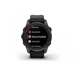 Смарт-годинник Garmin Fenix 7S Sapphire Solar Carbon G. DLC Tit. with Black Band (010-02776-10/11) - мініатюра 8
