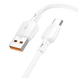 Кабель Borofone BX93 USB to Type-C QC 100W 1 м белый