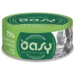 Вологий корм Oasy Cat Wet More Love для дорослих котів тунець з молюском 70 г
