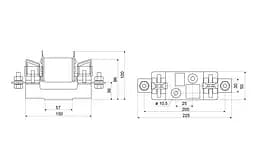 Тримач запобіжників NH2 250–400A АСКО‑УКРЕМ (A0050020011) - мініатюра 3