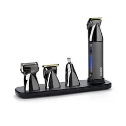 BaByliss Набір для стрижки Super-X Metal Black Edition, для голови, вусів, бороди,носа і тіла, акум., насадок-15, сумка для зберігання, підставка, сталь, чорний - мініатюра 2