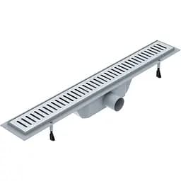 Душевой канал Volle Master linea 700 мм сухой затвор с решеткой линия нержавеющая сталь 90-22-704