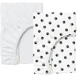 Набір простирадл на резинці Cosas Paws 60х120х12 см (SetSheet_Paws_White_120x60)