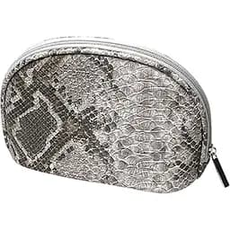 Косметичка Titania с принтом змеиной кожи 19.5х13.5х7.5 см черная (7768)