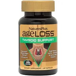 Натуральна добавка NaturesPlus AgeLoss Thyroid Support 60 капсул