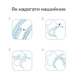 Нашийник протипаразитарний для котів та собак Superium Блокер 35 см - мініатюра 7