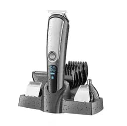 Машинка для стрижки волосся XPRO V-105 професійна акумуляторна з насадками триммер чорна (41421-15918_585)