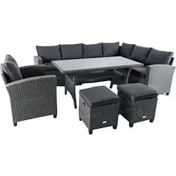 Набор садовой мебели Di Volio Rossano серый/графитовый