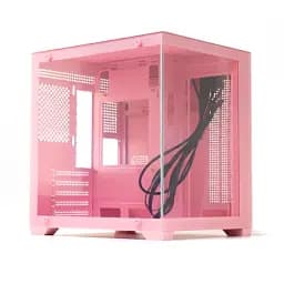 Корпус GTL Gaming Infinity, Pink, без БП, Mid Tower, Micro ATX/Mini ITX, 1xUSB 3.0/2xUSB 2.0, макс. CPU – 160 мм/VGA – 320 мм, боковая и передняя панель из закаленного стекла (GTLN275-1P)