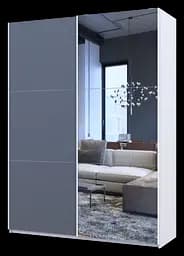 Шафа-купе Doros G-Caiser Білий Графіт 1 ДСП / 1 дзеркало 180х60х240 (42005092) - мініатюра 3