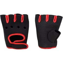 Неопренові рукавички Hop-Sport чорно-червоні