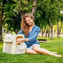 Рюкзак-переноска Waudog Relax Eco для котів та дрібних порід собак до 8 кг (9986) - мініатюра 8