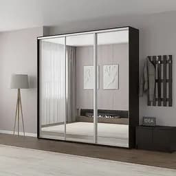 Шафа-купе Idea серія 2 240 x 60 x 240 см Венге темний Дзеркало