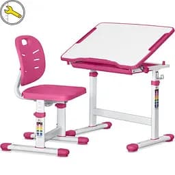 Комплект мебели Evo-Kids Pink: стол+стул+полка+лампа (BD-24 PN)