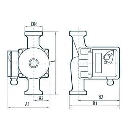Циркуляційний насос NPO BPS 25-6S-180 (122009) - мініатюра 3