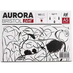 Склейка для рисунку Aurora Lanscape (Bristol) 180 г/м2 40 л білий 100% целюлоза