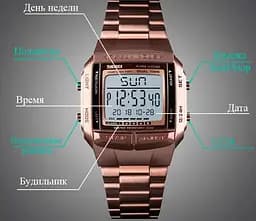 Спортивний годинник Skmei Illuminator Темне кофе - мініатюра 7
