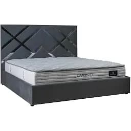 Ліжко двоспальне Frisco Меджик 160х200 см з підйомним механізмом графіт