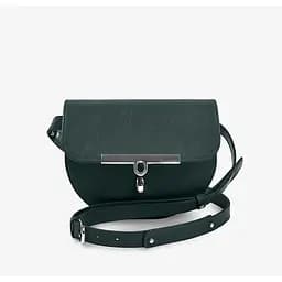 Жіноча шкіряна сумка поясна-кроссбоді Bridget зелений
