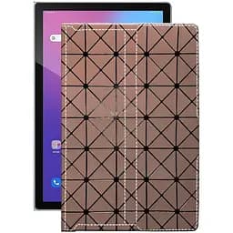 Чехол StatusCASE из экокожи для планшета Blackview Tab 12 Коричневый ромб