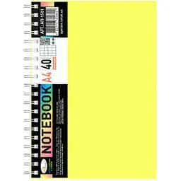 Блокнот А4 АП-1501(Yellow) 40 аркушів, пружина збоку