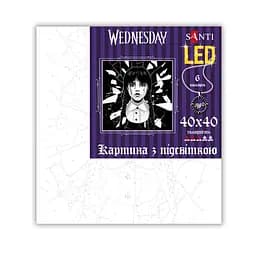 Картина за номерами Santi Wednesday Gift LED підсвітка 40х40 см (955075) - мініатюра 2