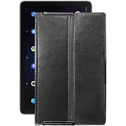 Чехол StatusCASE из экокожи для планшета TCL 10 TABMAX LTE Черный глянец