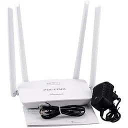 WI-FI роутер маршрутизатор Pix-Link LV-WR08 4 антени White (16172) - мініатюра 2