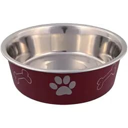 Миска для собак Trixie металева з пластиковим покриттям 0.45 л 14 см в асортименті 1 шт. (25242)