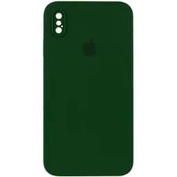 Чохол Epik Silicone Case Square Full Camera Protective AA для Apple iPhone XS Max 6.5 Зелений/Army green