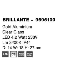 Світильник Nova Luce Brillante 9695100 - мініатюра 7