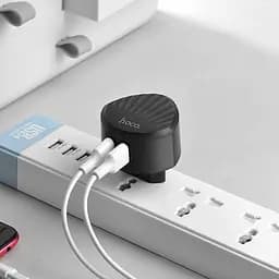 СЗУ Hoco C67A Shell 2.4 A/2 USB Black - мініатюра 3
