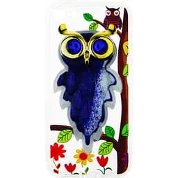 Чохол-накладка Toto TPU Case Decorative Stones IPhone 5/5S/SE Owls Purple