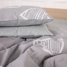 Наволочка MirSon Ranforce Elite 17-4828 Emmerich 70х70 см сіра (2200009390159)